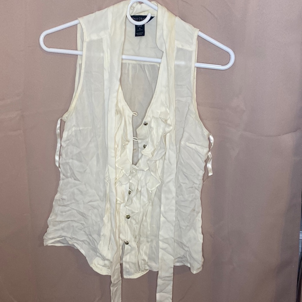 White House Black Market, Size 4, White Tank (great condition, just wrinkled).